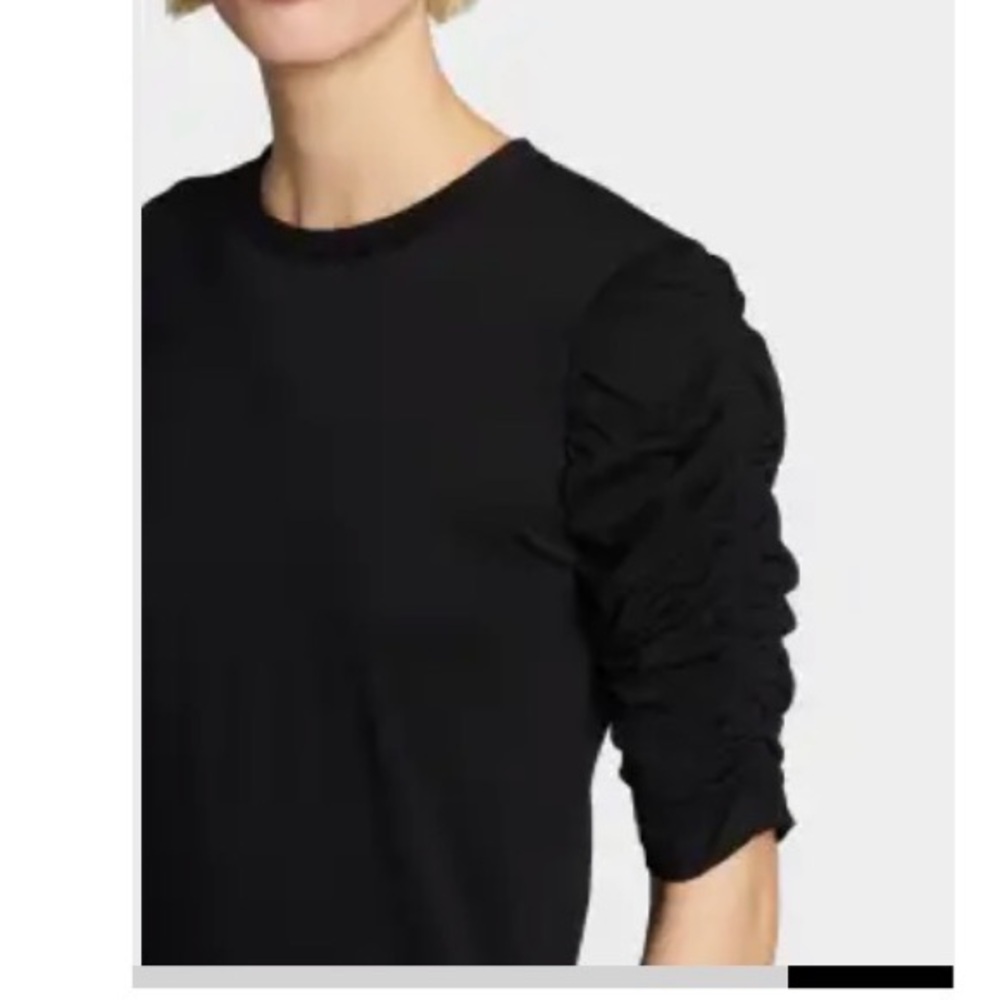 Veronica Beard waldorf Black 3/4 sleeve women’s  Tee - Picture 2 of 4